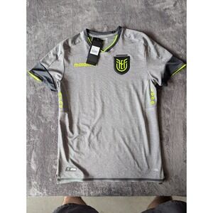 Marathon Ecuador National Team Soccer Training Jersey Mens Medium Grey Neon New